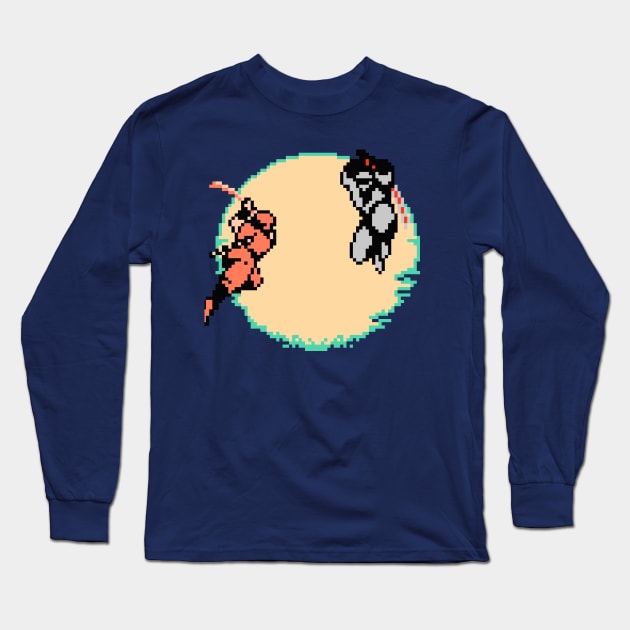 Ninja Gaiden Duel Long Sleeve T-Shirt by allysontx